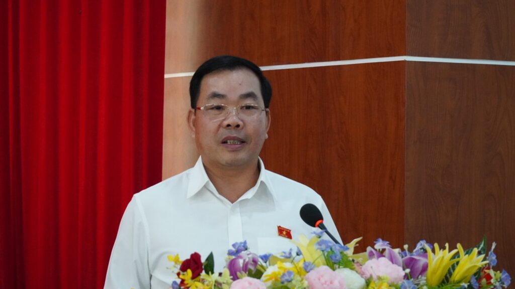 Đại biểu Nguyễn Quang Huân báo cáo kết quả sau kỳ họp thứ 4, Quốc hội khoá XV